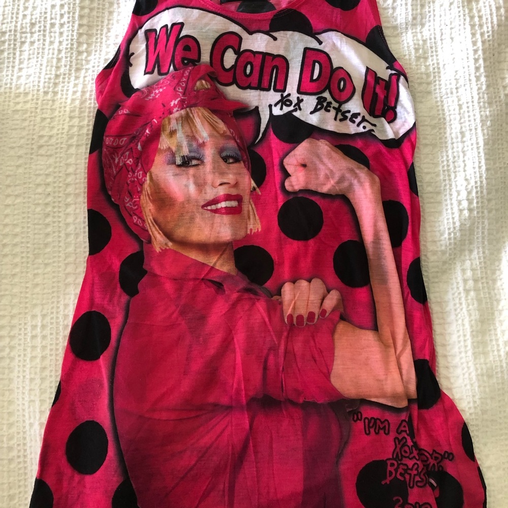 Betsy Johnson Breast Cancer swim cover up